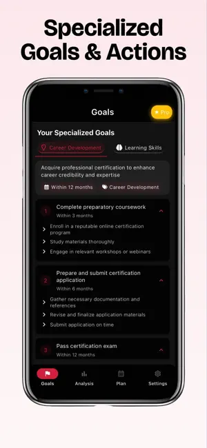 Year Goals screenshot 3