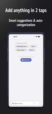 Grocery list made easy: Yasha screenshot