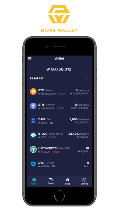 Screenshot #1 pour Dives Wallet