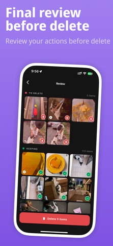 Declutter: Swipe Delete Photos iPhone screenshot