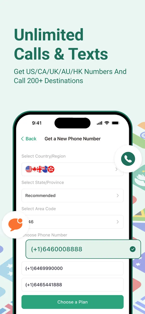 #1. WeTalk- WiFi Calls & 2nd Phone (iOS) От: WePhone Apps Inc