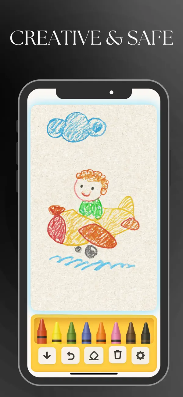 Screenshot #2 pour Crayon Draw: Drawing Pad