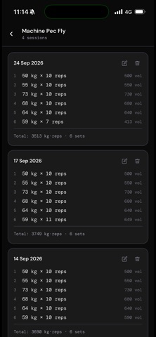 Gymothee: Workout Tracker screenshot 2