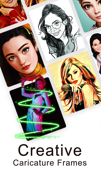 Caricature Cartoons Neon ToonU Screenshot