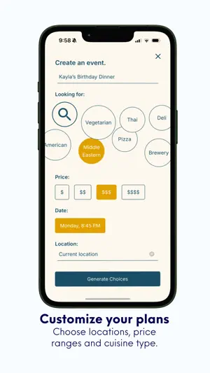 Tine: Group Dining Planner screenshot 1