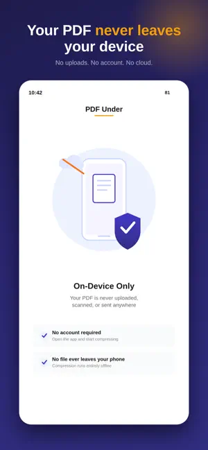 PDF Under: PDF Compressor screenshot 4