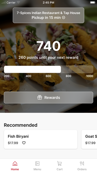 7 Spices iPhone screenshot 1 - Food & Drink app