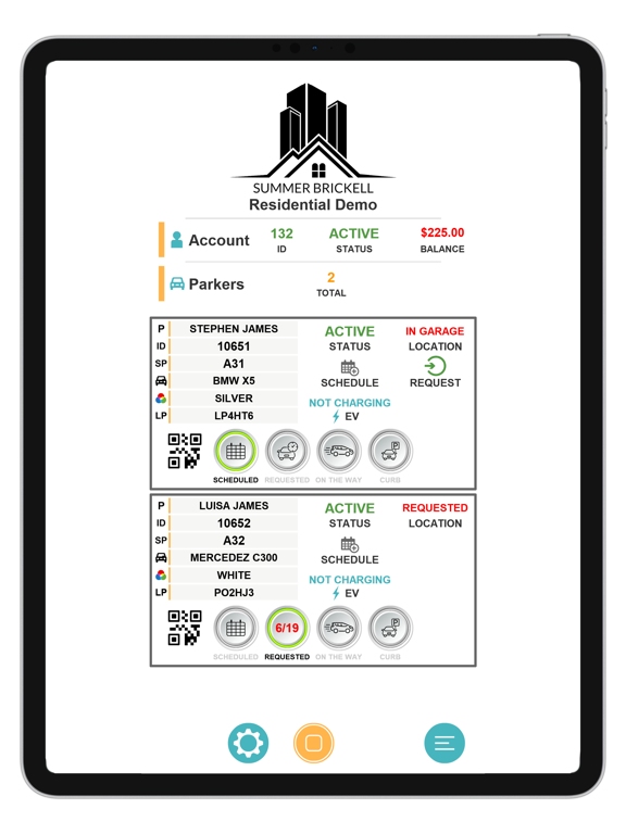 Park Pass by Sync Valet iPad screenshot 1 - Productivity app