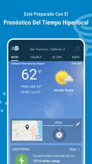 Captura de pantalla de WeatherBug – Weather Forecast en iPhone 1