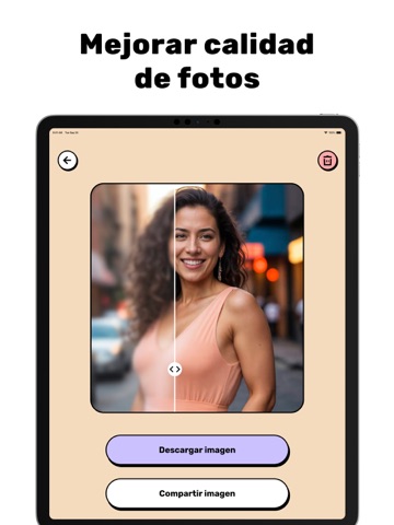 Restaurar fotos antiguas - IA iPad screenshot