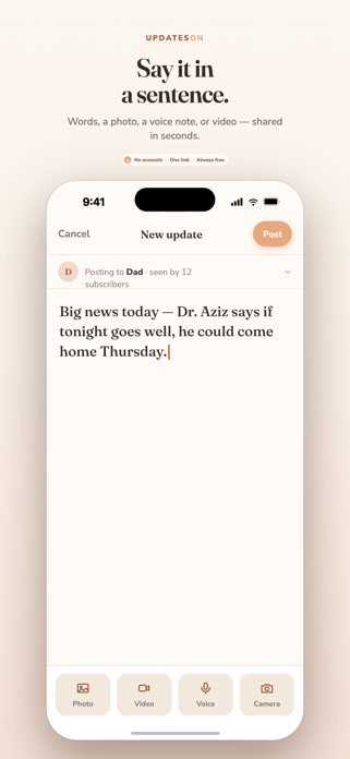 UpdatesOn: Family Updates Screenshot 4 of 5