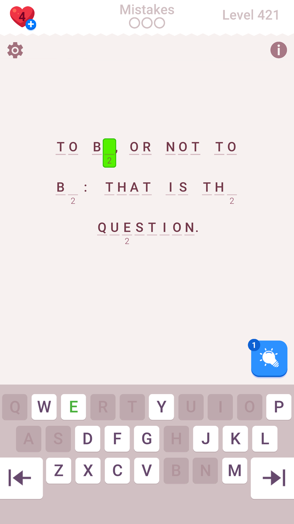 Cryptogram: Word Brain Puzzle screenshot 1