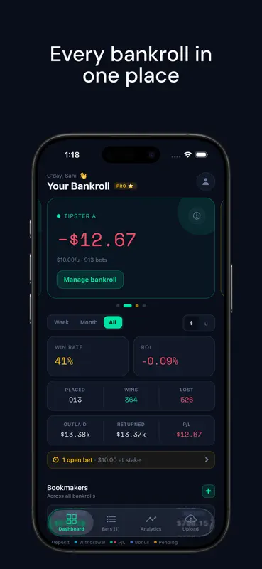 PuntWise: Bet Tracker screenshot 3 of 8