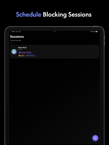 Screen Time Control: Lunora iPad screenshot