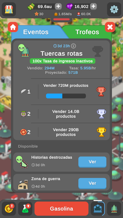 Idle Gas Station Tycoon iOS Mod IPA screenshot 5 - iOS game interface