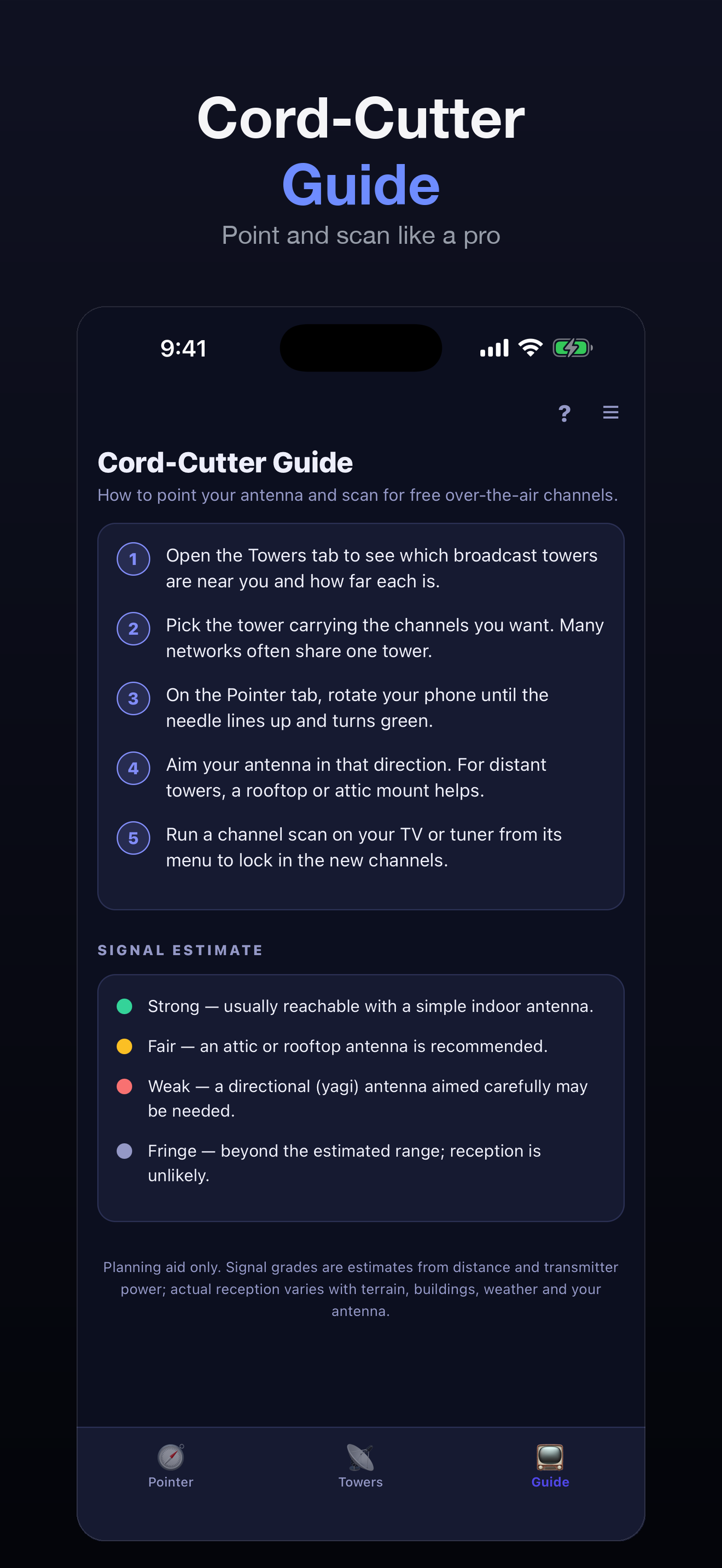 TV Antenna Pointer & Towers screenshot 3