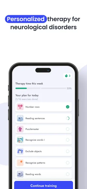 nyra therapy: Brain Recovery screenshot 1