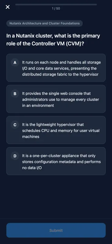 Nutanix NCP-MCI Exam Prep screenshot 3 of 5