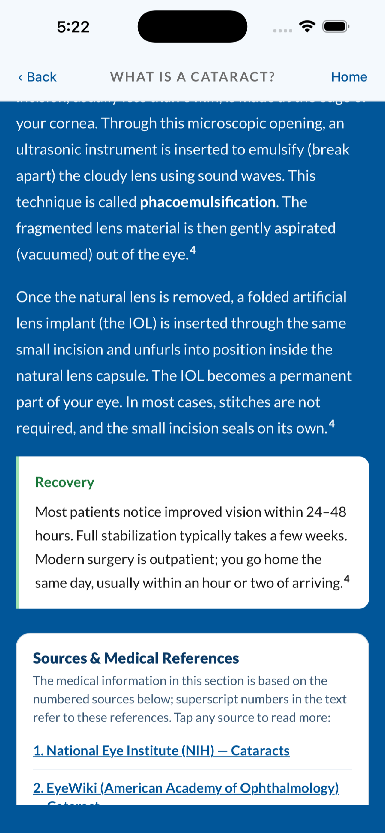 Cataract Surgery Guide screenshot 6