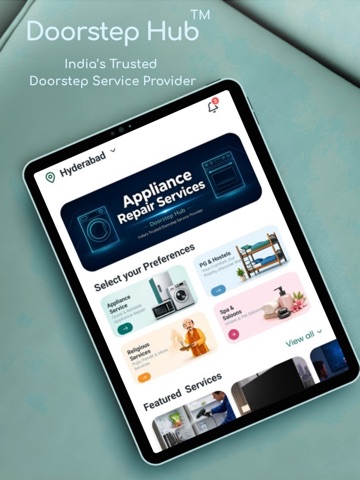 Doorstep Hub| Home Services iPad screenshot