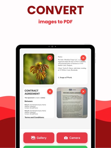 Scanner to PDF: Convert to PDF iPad screenshot