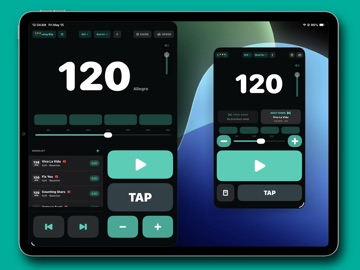 Click Me - metronome iPad screenshot