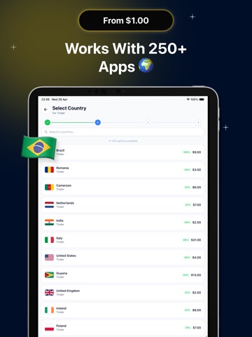 GetCode: Virtual SMS Number iPad screenshot