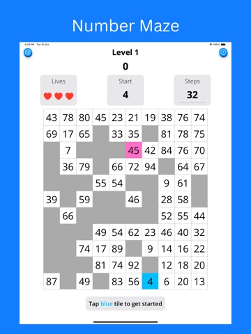 MazeGrid - Number Maze Games iPad screenshot