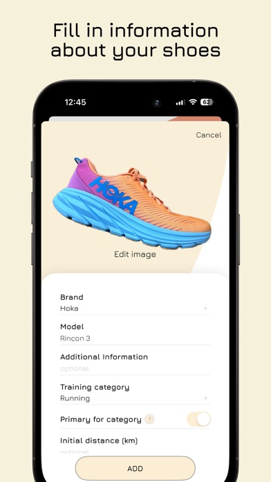 Lifespan shoe tracker by SHOOZ Screenshot