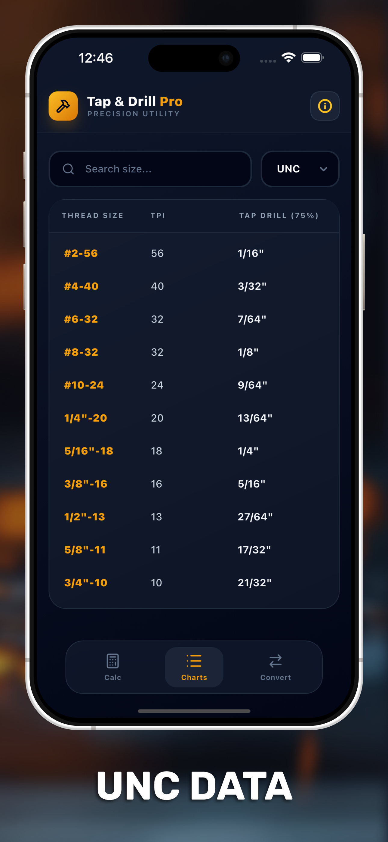 Tap & Drill Pro screenshot 6