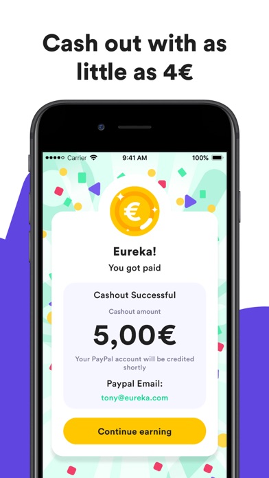 Screenshot #3 pour Eureka: Earn money for surveys