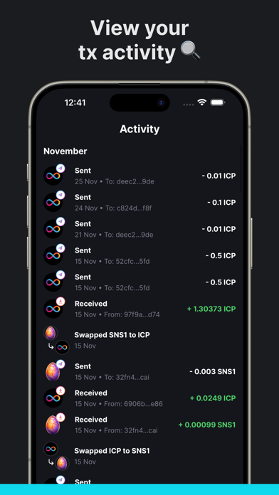 Plug - Crypto Wallet Screenshot