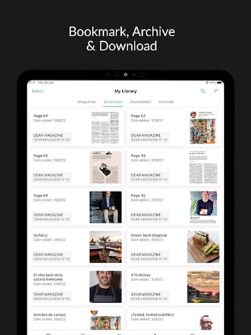 Dear Magazine iPad screenshot