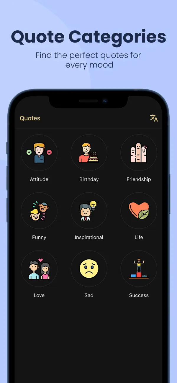 Screenshot #1 pour Status and Quotes for WhatsApp