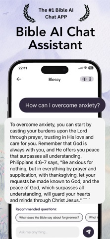 Blessy: Bible AI Chat & Prayer iPhone screenshot