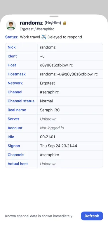 SeraphIRC screenshot 8 of 10