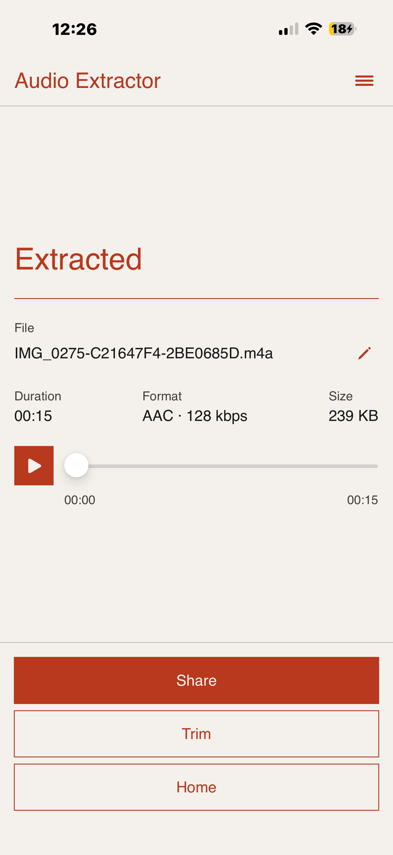 Extractor: Video to Audio screenshot 3