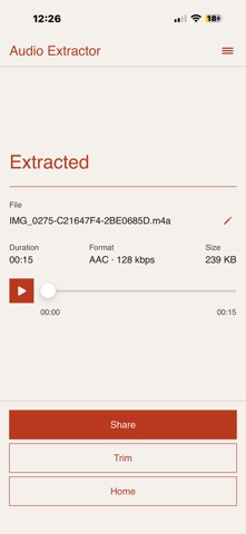 Extractor: Video to Audio screenshot