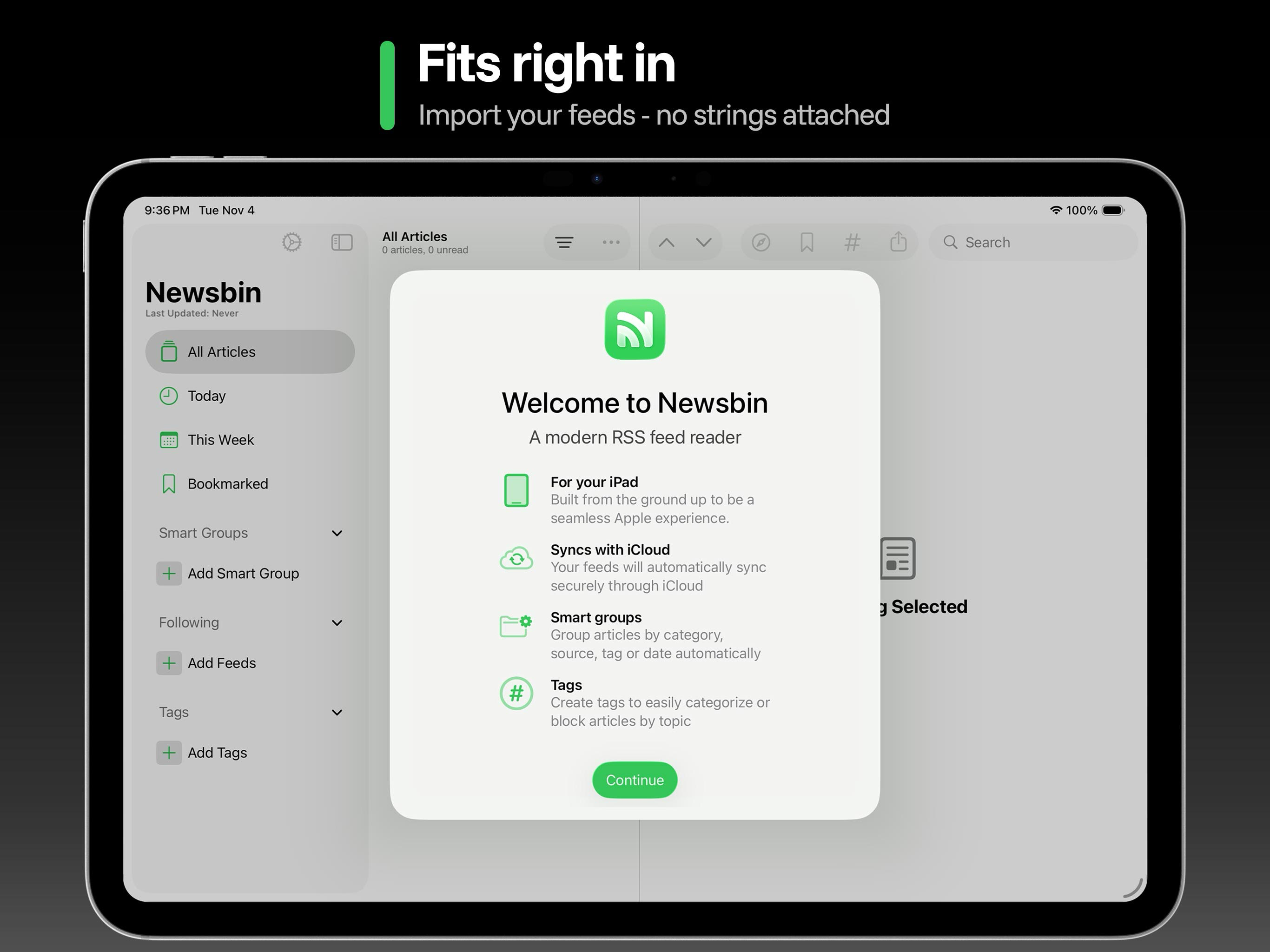 Newsbin: RSS Feed Reader screenshot 13