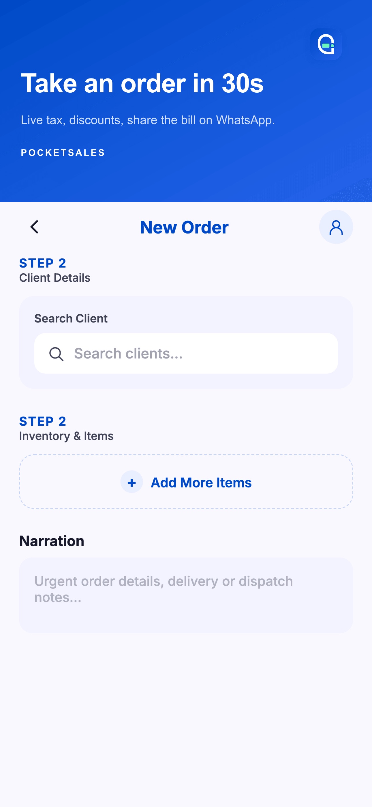 Screenshot 4 of PocketSales — Field Sales