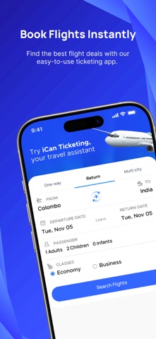 iCanFly-Flight,Hotel,Train screenshot