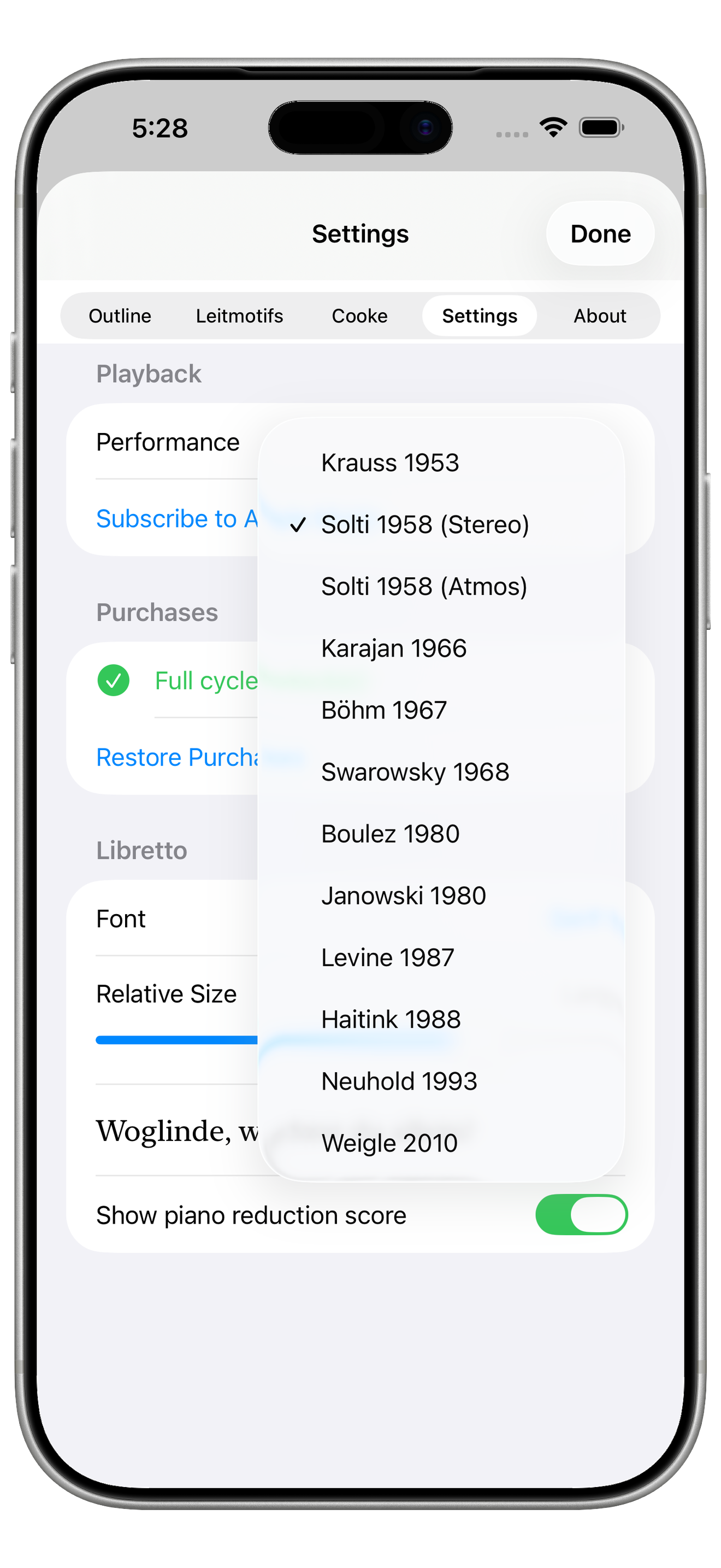 The Wagner Ring Cycle App