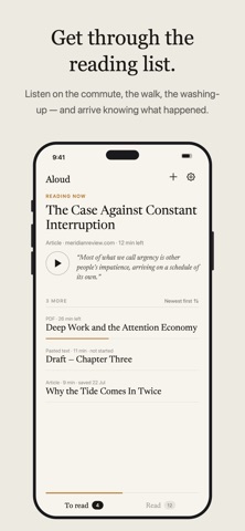 Aloud — Text to Speech Reader Screenshot 2 of 10