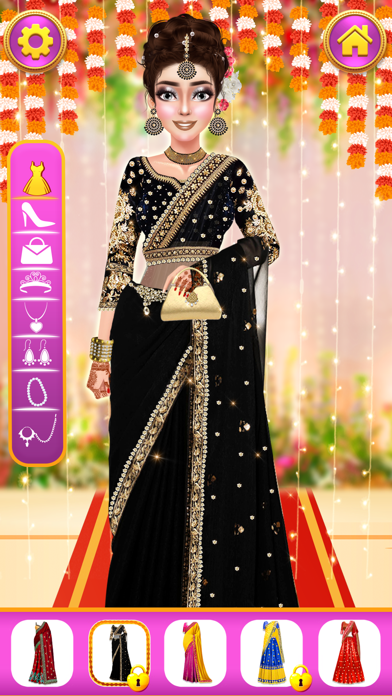 Indian Bridal Dress Up- Makeup Screenshot