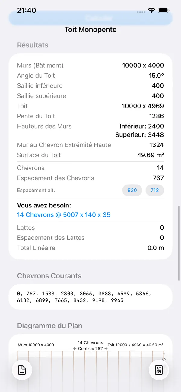 Screenshot #3 pour Charpente toit un seul versant