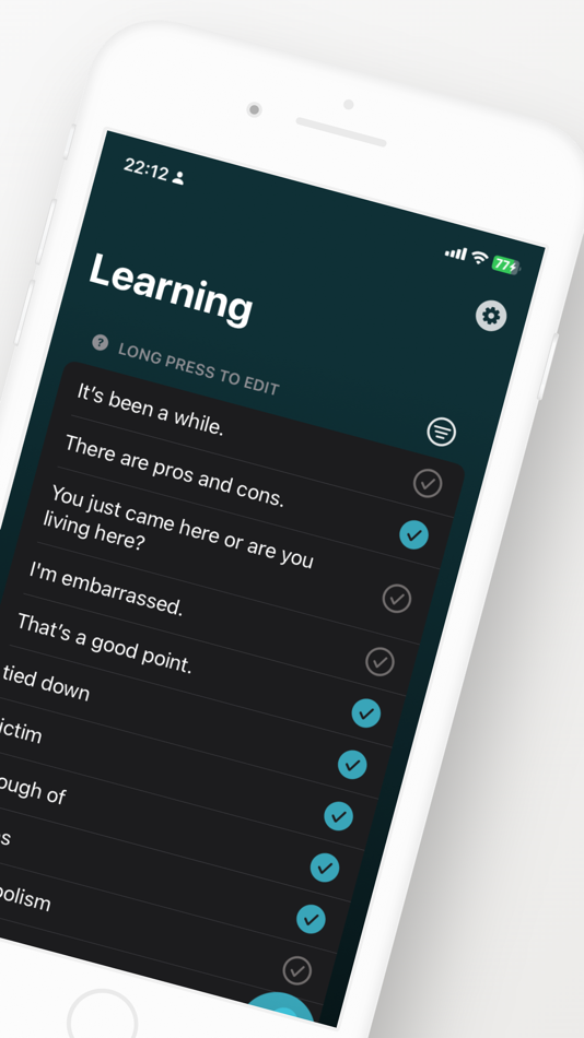 #2. DRAWER | Note for Lang Learner (iOS) By: Yuto Nakano