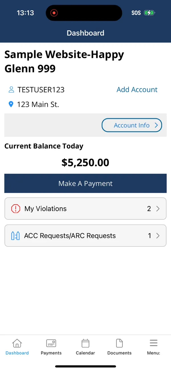 Screenshot #2 pour William Douglas Mgmt HOA App