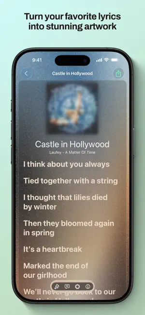 Lyrigraphy: Lyrics Art screenshot 1
