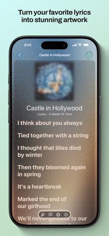 Lyrigraphy: Lyrics Art screenshot