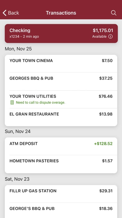 National Bank (Frontier) Screenshot